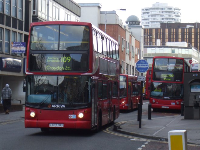 DLA325 and 376 in Croydon, March 2010