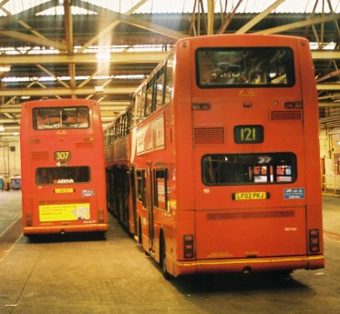 DLP77 and DLP90 in Enfield garage (photo by permission)