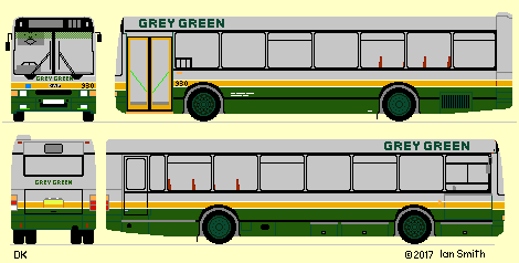 DAF 539 Grey Green livery