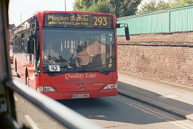 Epsom Buses' MCL6 on 293, Epsom