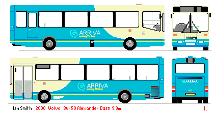 drawing of Arriva The Shires Dash VB6