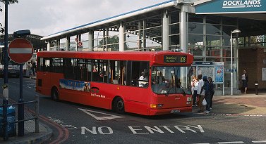DC7 on 108, Lewisham Bus Stn, August 2002