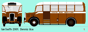 White Bus Ace drawing