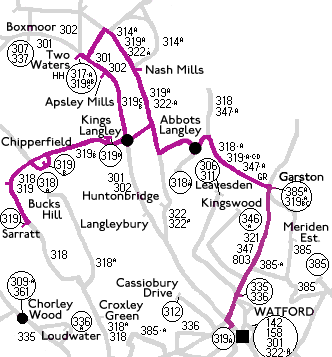 319 group route map