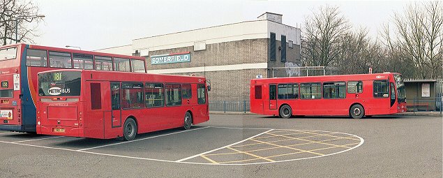 Metrobus OmniTowns at Grove Park (two pictures)