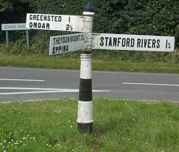 Sign Post at Toot Hill