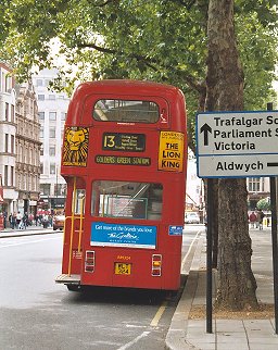 RM324 at Aldwych terminus on 13, July 2004