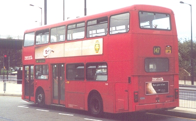 S68 at Canning Town, October 2000