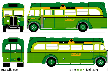 GreenLine 10T10, first livery