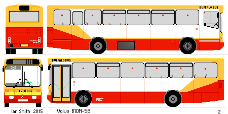 Volvo B10M-58 Strider sketch