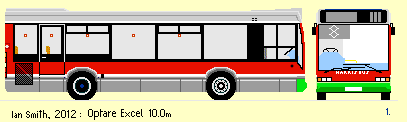 Harris Bus 10.0m demonstrator XL sketch
