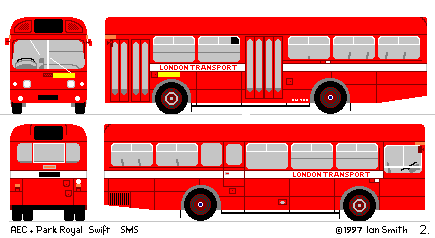 drawing of London Transport SMS 